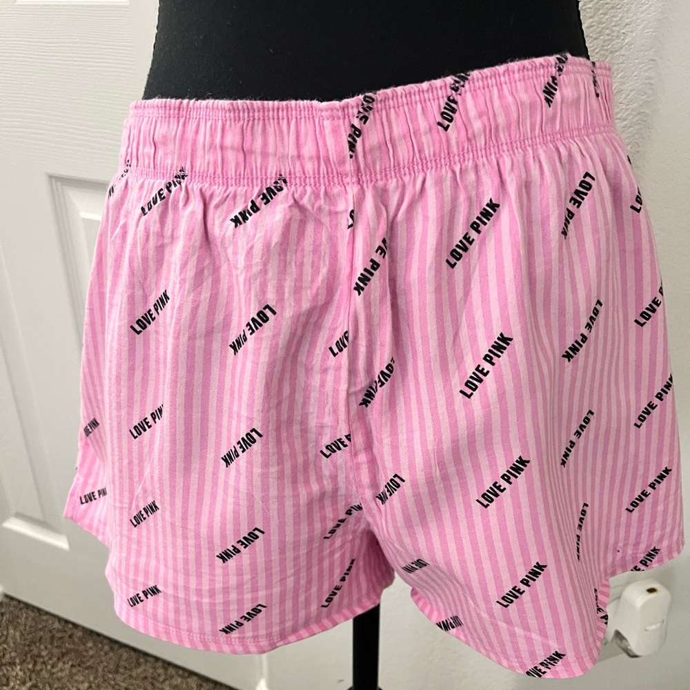 PINK by Victoria’s Secret “Love PINK” Striped Boxer Shorts - Picture 8 of 8